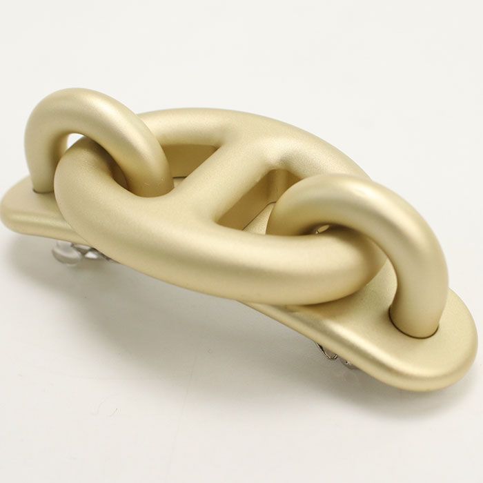 HERMES エルメス バレッタ PM トリ マイヨン バレッタ アルミニウム レディース