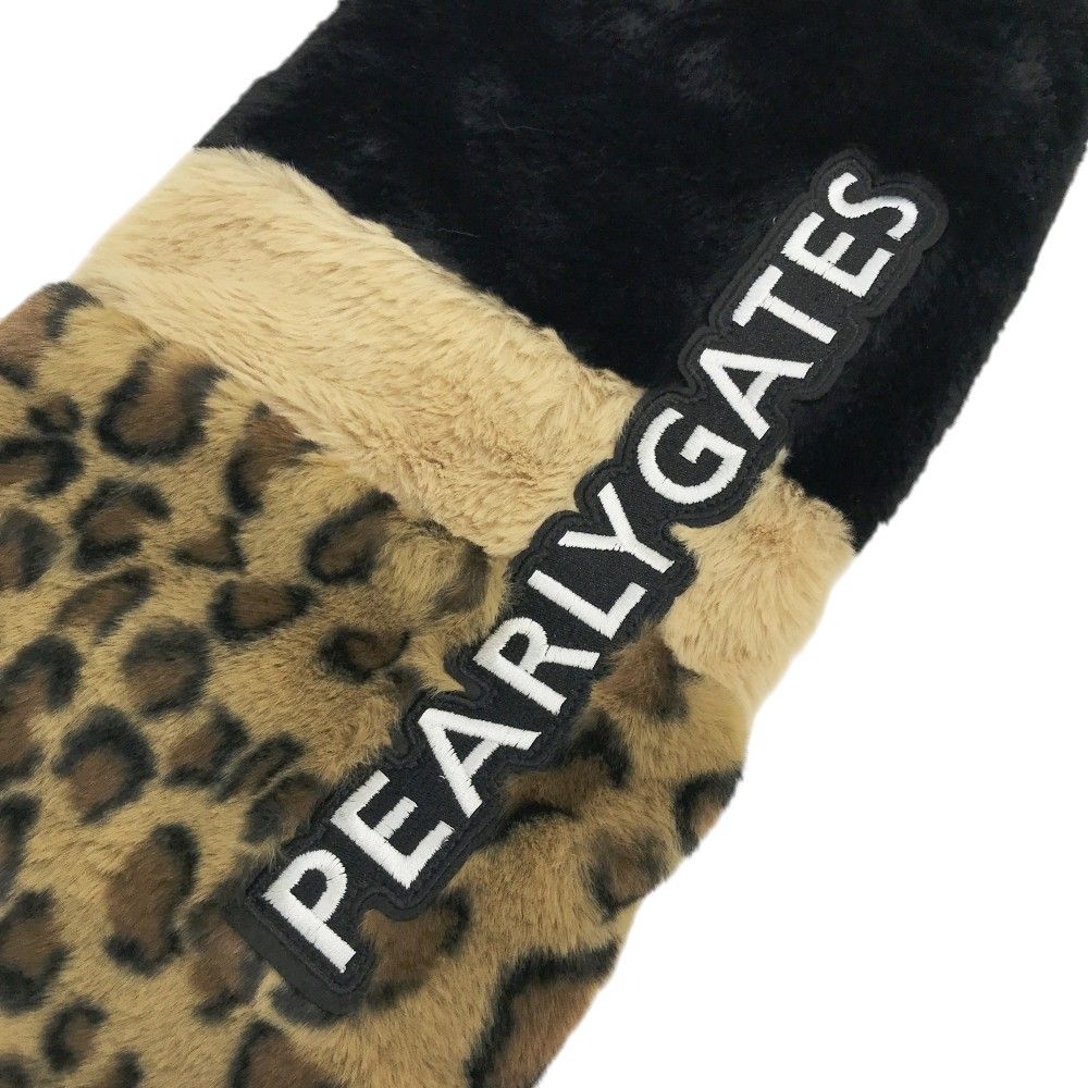  PEARLY GATES パーリーゲイツ ボア レッグウォーマー レオパード柄 ブラウン系 FR ゴルフウェア ストスト ソックス レディースウェア
