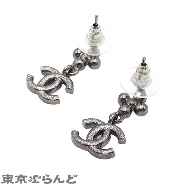 シャネル CHANEL ピアス シルバー メタル ラインストーン ココマーク B 23 A レディース