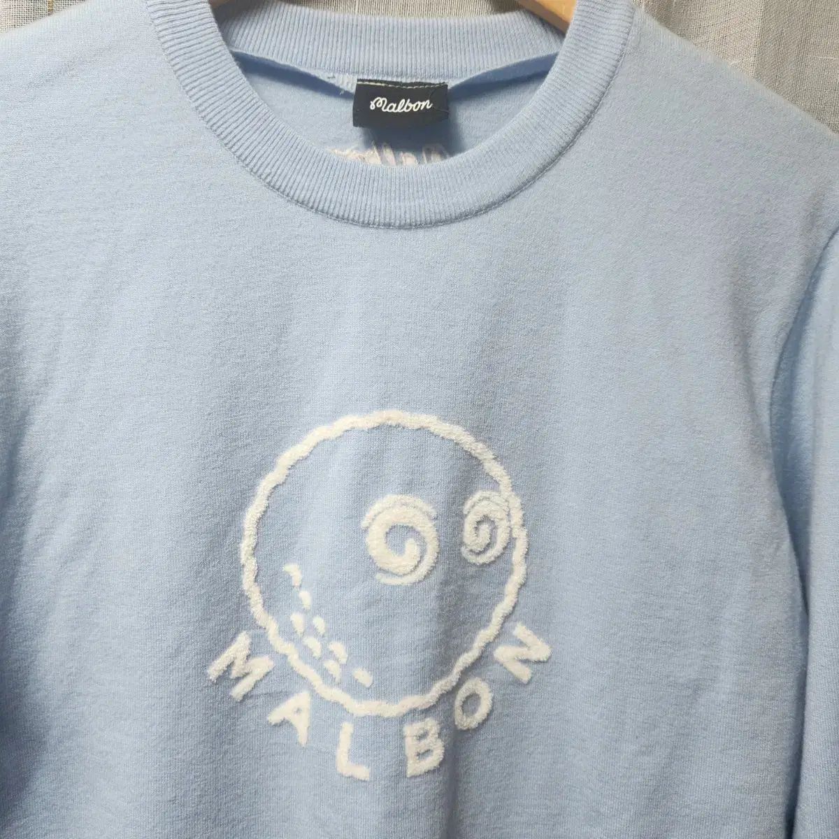  マルボンゴルフ スマイルニット スカイブルー L その他 レディースウェア