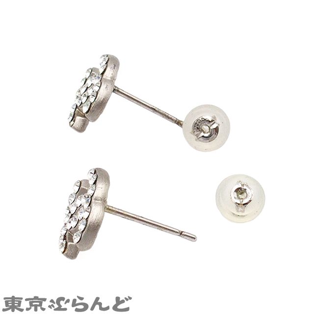  シャネル CHANEL ピアス シルバー メタル ラインストーン ココマーク 04 A レディース ピアス(両耳用) アクセサリー
