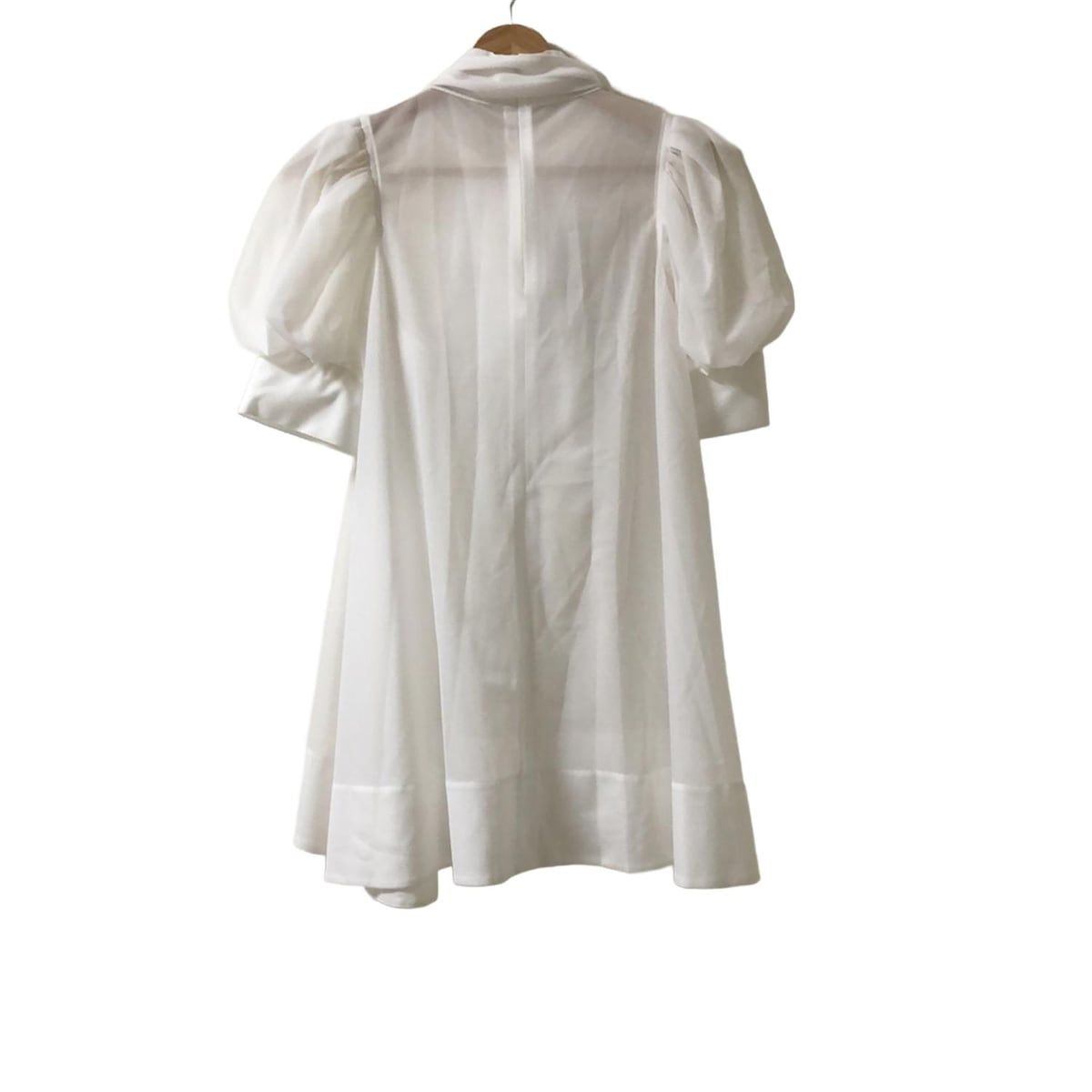 CELFORD セルフォード チュニック サイズ36 S レディース - 白 ハイネック 半袖 シースルー