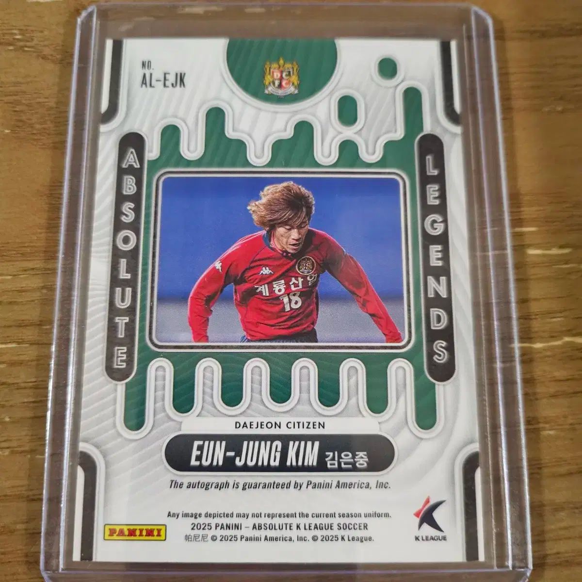 2025 パニーニ アブソルート Kリーグ キム ウンジュン オート 4 大田₍テジョン