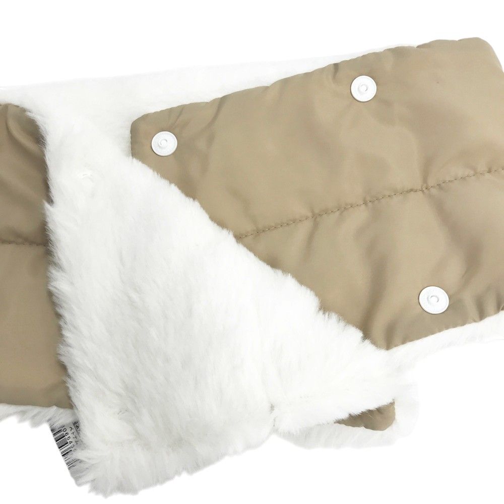  BALANCE GOLF ニュー ンス リバーシブル 中綿ネックウォーマー ファー マフラー ホワイト系 FR ゴルフウェア ストスト その他 レディースウェア