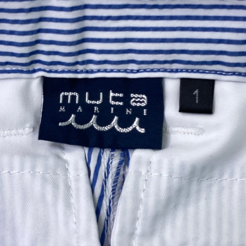 シアサッカー クロップドパンツ