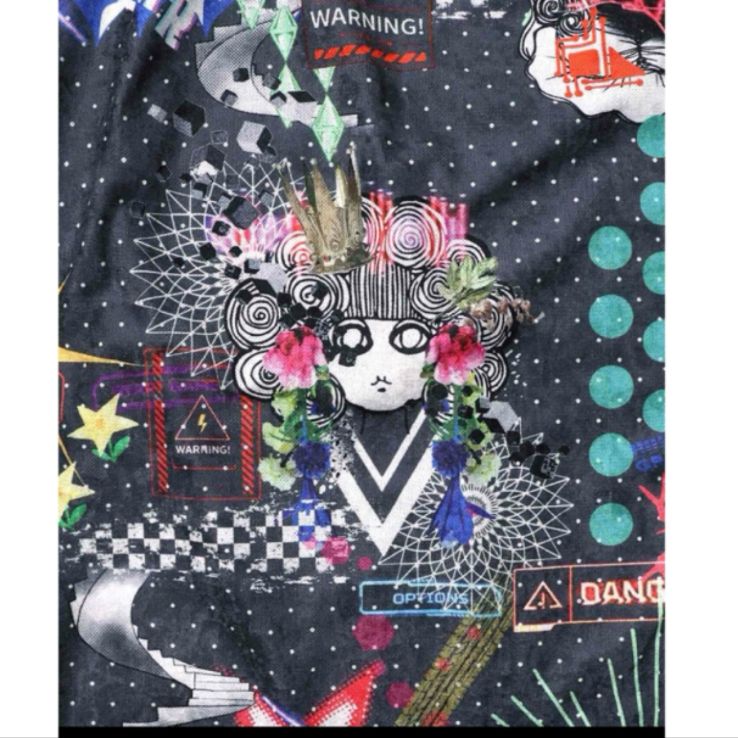 Scolar 2柄展開クラッシュベロアワンピース