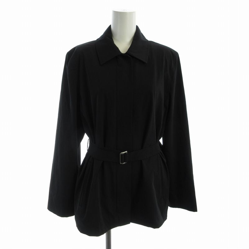 マックスマーラ MAX MARA ステン コート ミドル ベルト付き 38 S 黒 ブラック RO