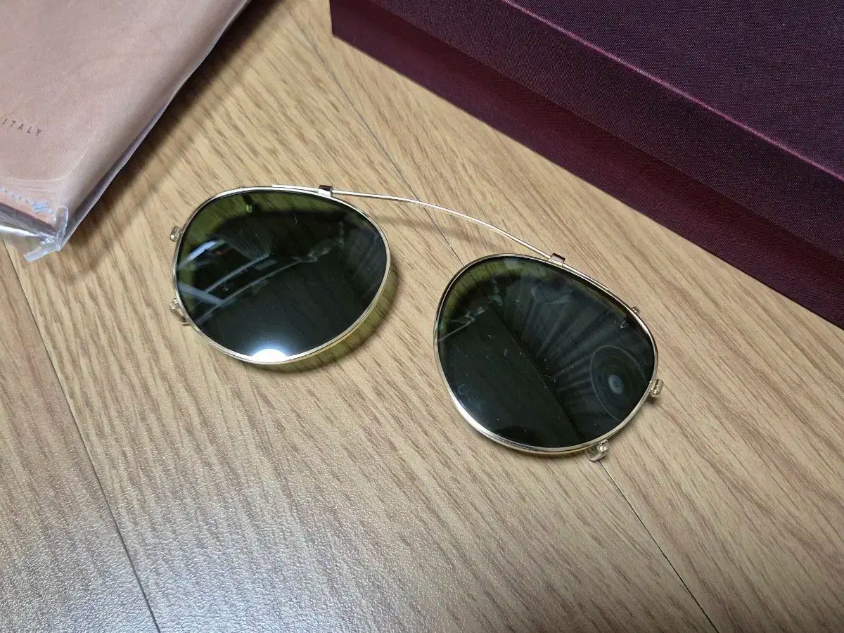 ジャックマリーマージュ シェリダン クリップ グリーン-GOLD 互換メガネ 写真添付