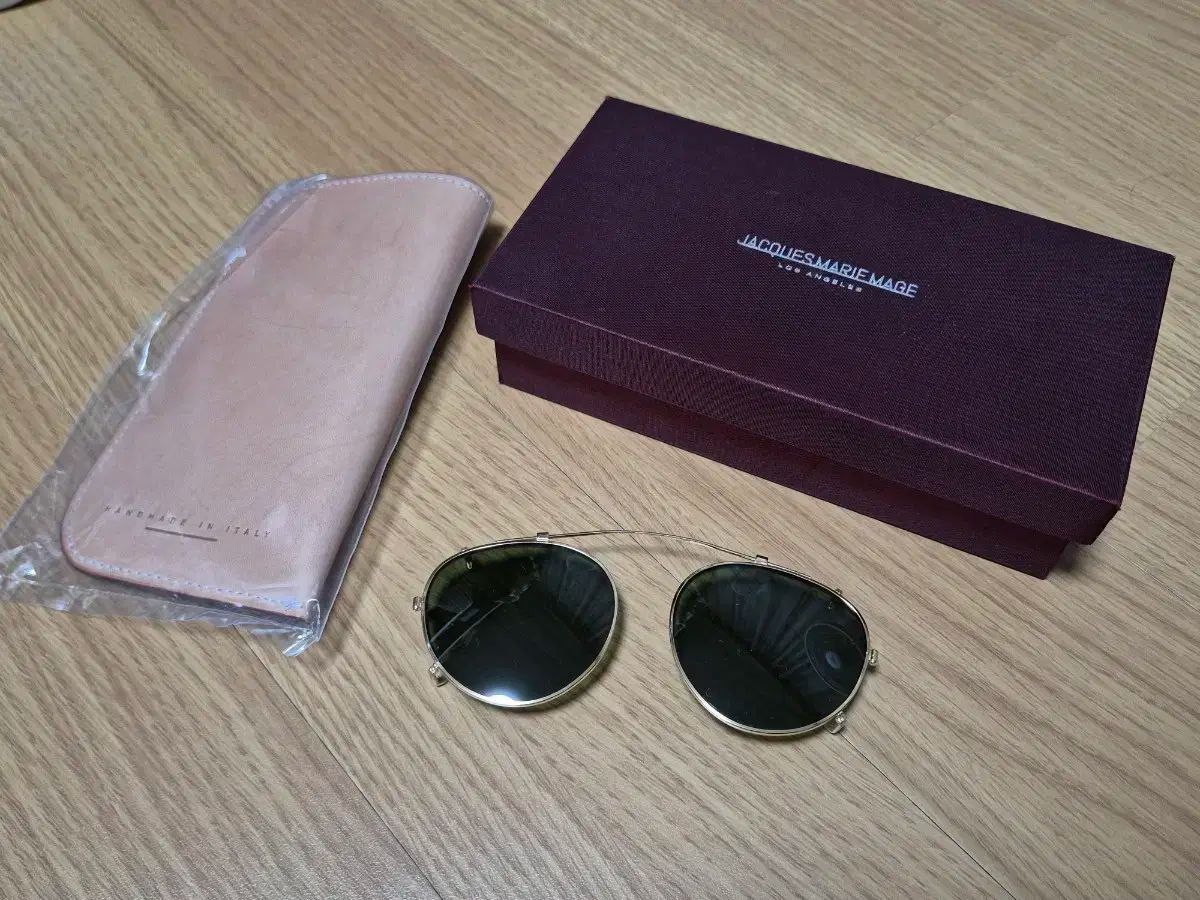 ジャックマリーマージュ シェリダン クリップ グリーン-GOLD 互換メガネ 写真添付