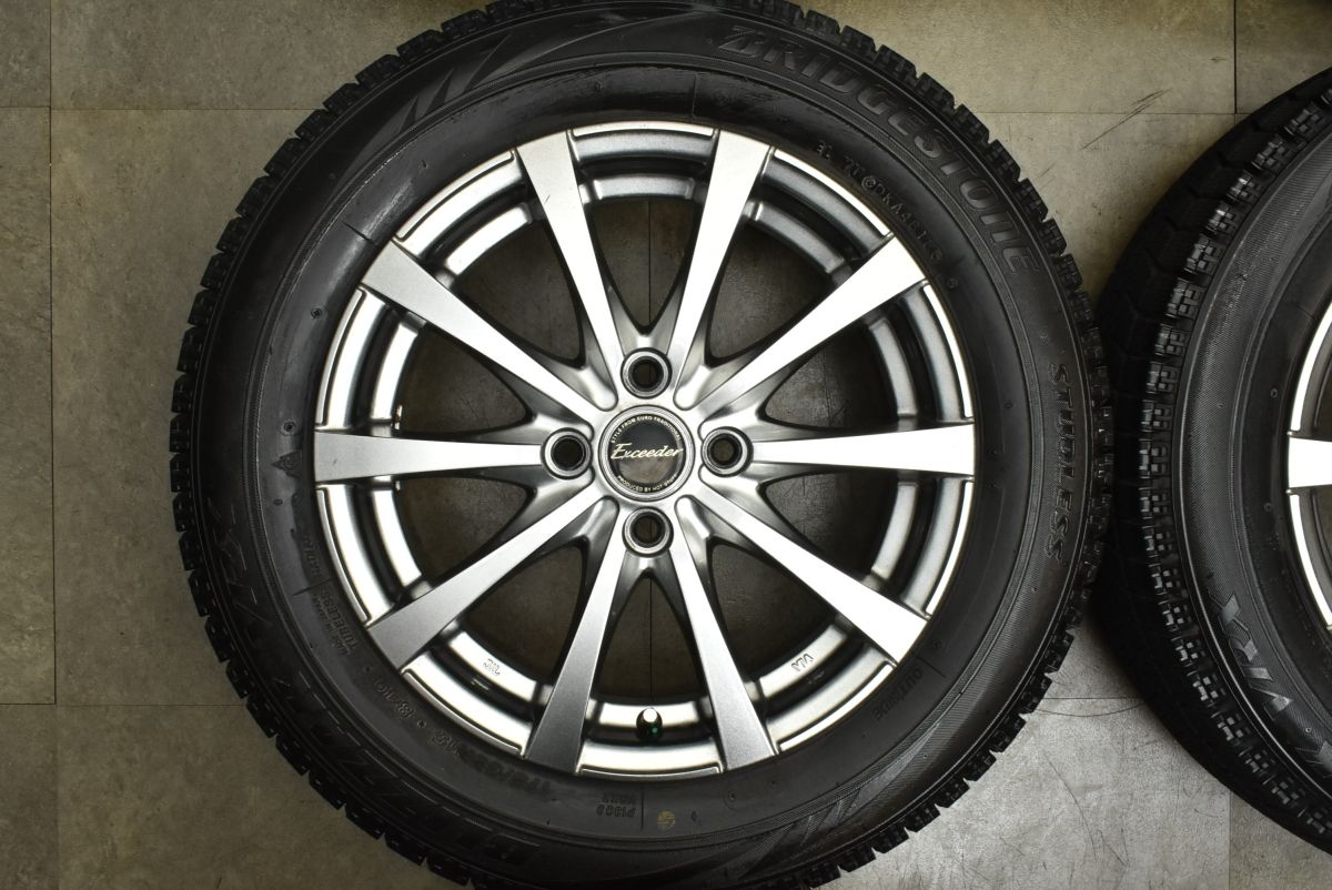  交換用に エクシーダー 15 in 5 J 43 PCD 100 ブリヂストン ブリザック VRX 175 65 R フィールダー アクア ヴィッツ フィット 可 15インチ タイヤ ホイールセット