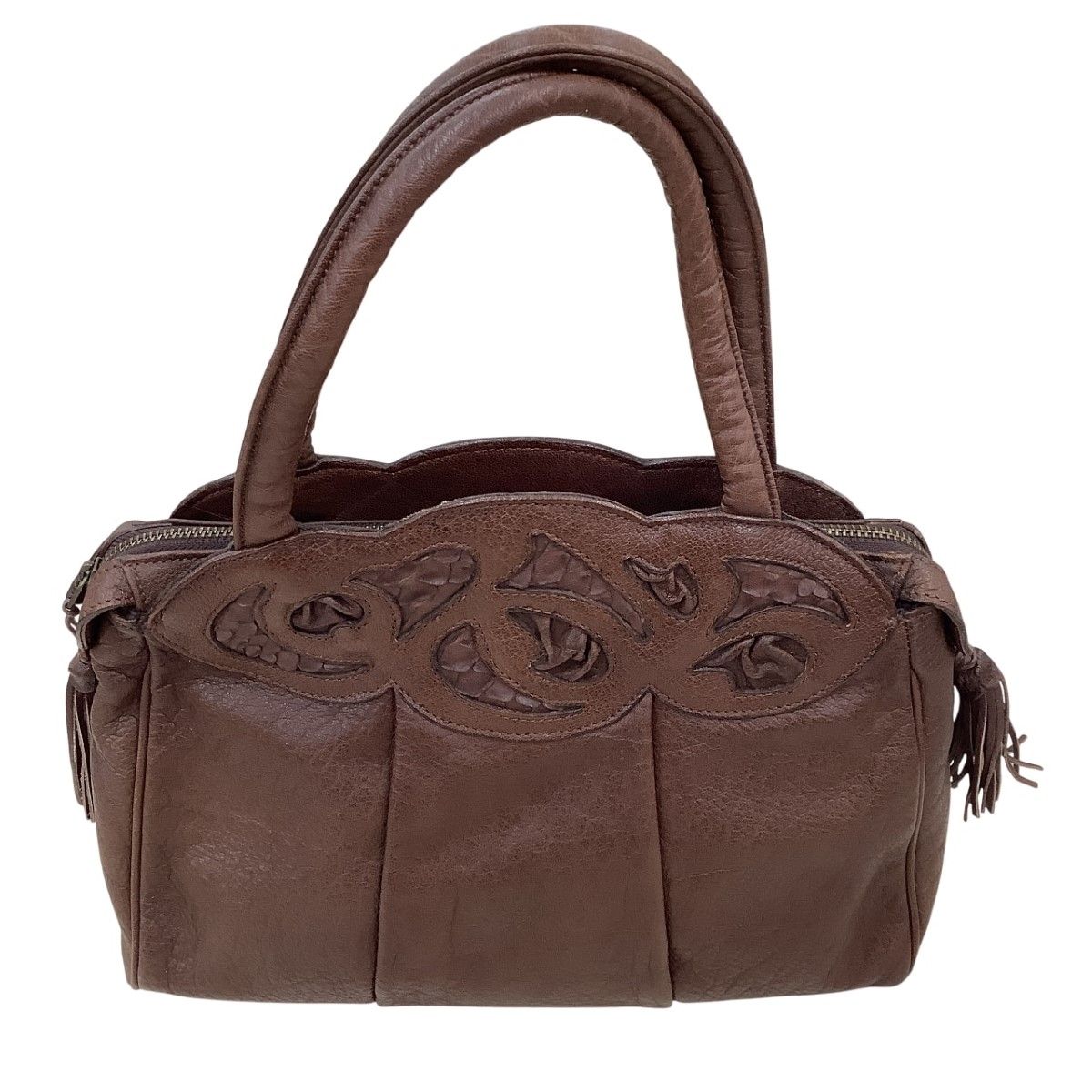 IBIZA イビサ レディース ハンドバッグ レザー ブラウン