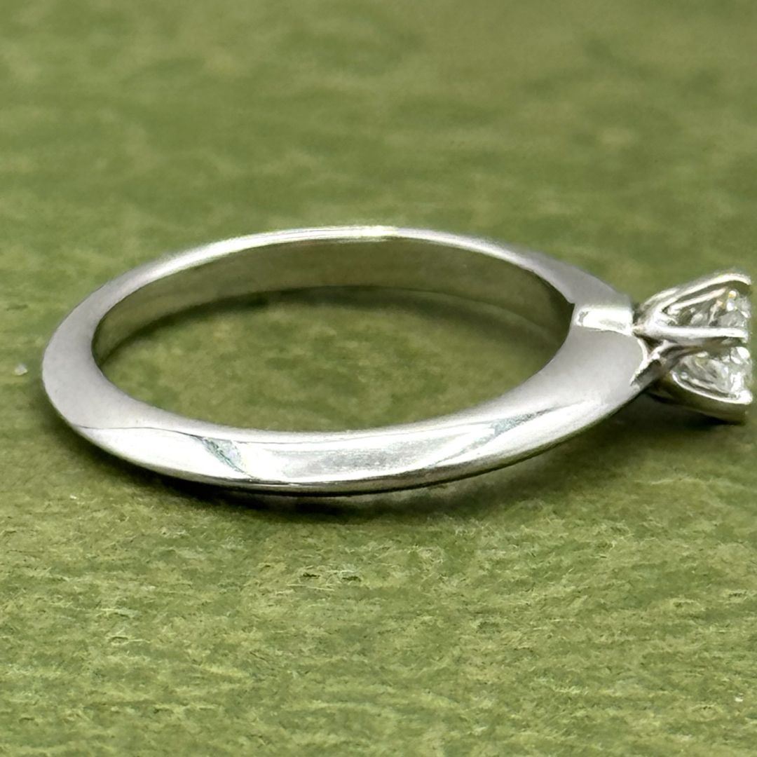 ティファニー PT 950 0.26 CT ダイヤモンド 5.5号 リング1037