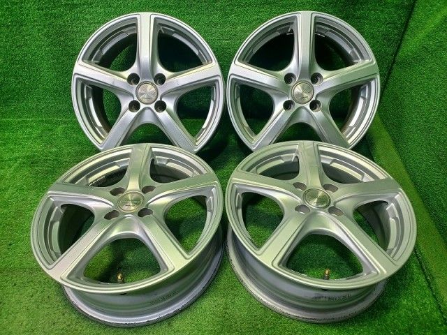 ユーロスピード ﾔﾘｽ ﾉｰﾄ ﾌｨｯﾄ ホイール アルミ ガンメタ 15インチ 5 J 4穴 4本 100 42