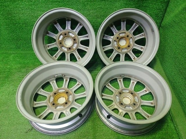 IC 軽自動車 ホイール アルミ ガンメタ 14インチ 5 J 4穴 4本 100 45