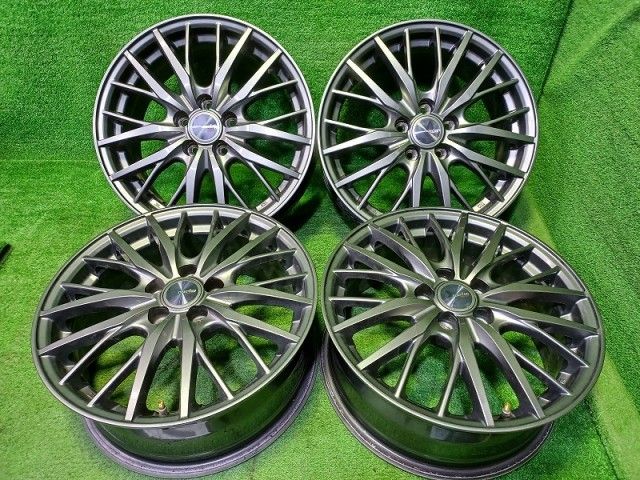 ラブリオン ウェッズ ﾌﾟﾘｳｽ ｲﾝﾌﾟﾚｯｻ ホイール アルミ ガンメタ 16インチ 6 5 J 5穴 4本 100 47