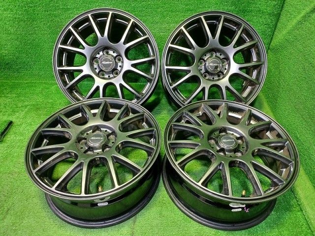 ミスティーレ ダンロップ ﾌﾟﾘｳｽ ｲﾝﾌﾟﾚｯｻ ホイール アルミ ガンメタ 16インチ 6 5 J 5穴 4本 100 48