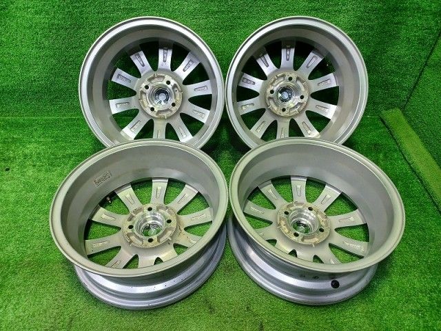 ラブリオン ウェッズ ﾔﾘｽ ｱｸｱ ﾉｰﾄ ﾌｨｯﾄ ホイール アルミ シルバー 15インチ 5 J 4穴 4本 100 42