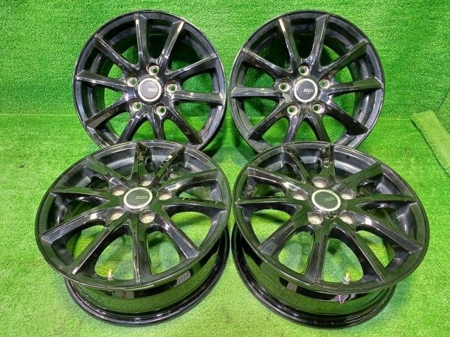 プレオ ブリヂストン ﾉｱ ｳﾞｫｸｼｰ ｴｽｸｧｲｱ ホイール アルミ クロ 15インチ 6 J 5穴 4本 114 3 53