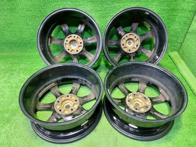 ユーロスピード MID ﾉｱ ｳﾞｫｸｼｰ ｴｽｸｧｲｱ ホイール アルミ ブラックポリッシュ 16インチ 6 5 J 5穴 4本 114 3