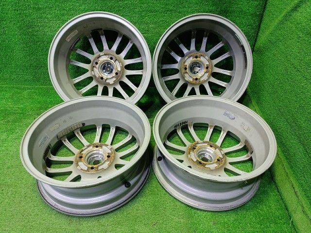 フェイド ﾔﾘｽ ｱｸｱ ﾉｰﾄ ﾌｨｯﾄ ホイール アルミ ガンメタ 15インチ 5 J 4穴 4本 100 45