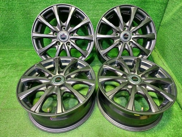 エアノヴァ ﾉｱ ｳﾞｫｸｼｰ ｴｽｸｧｲｱ ホイール アルミ ガンメタ 15インチ 6 J 5穴 4本 114 3 53