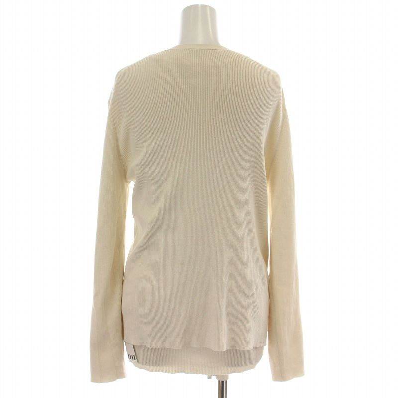 ドゥーズィエムクラス エブリデイアイライク リネンシルク リブ Li si RIB Vネックカーディガン ノースリーブプルオーバー アンサンブル 長袖 カットソー クルーネック F アイボリー 21080500824010 21080500823010