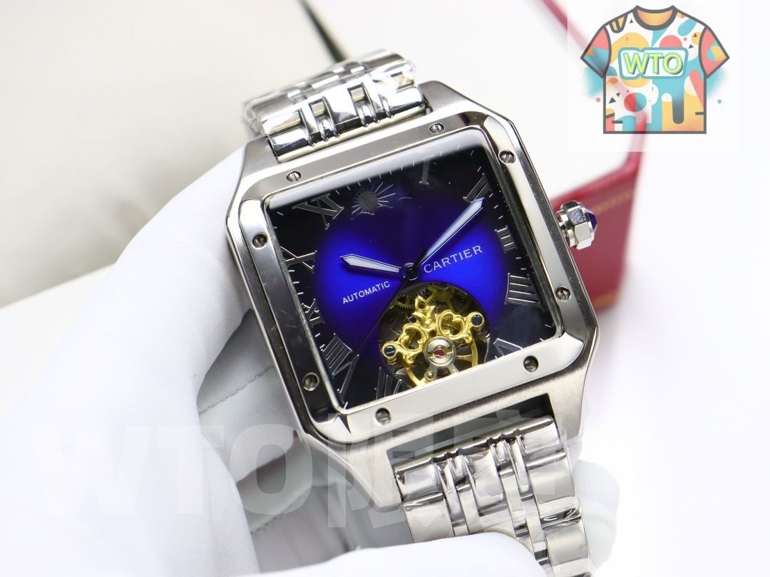 WTO通販 Cartier カルティエ 角型腕時計 オートマチック輸入機械式ムーブメント WTO輸入 PNB 16