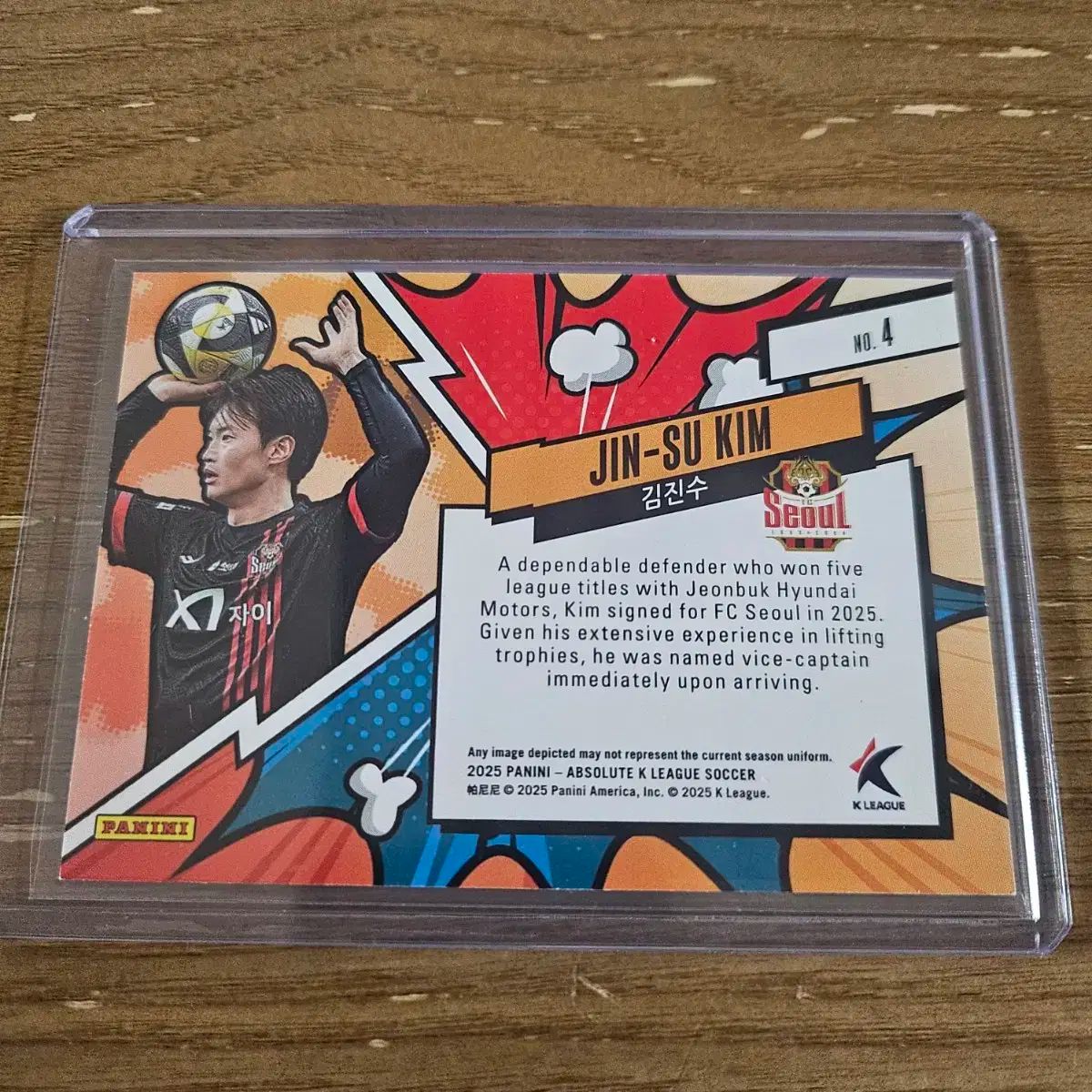 2025 パニーニ アブソリュート Kリーグ エクスプロッシブ キム ジンス ソウル Case Hit