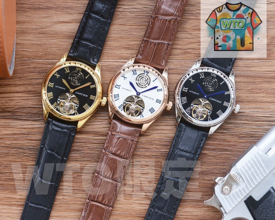 WTO通販 Cartier カルティエ 透かし彫りデザインの自動機械式腕時計 41mm-WTO輸入-MIB87