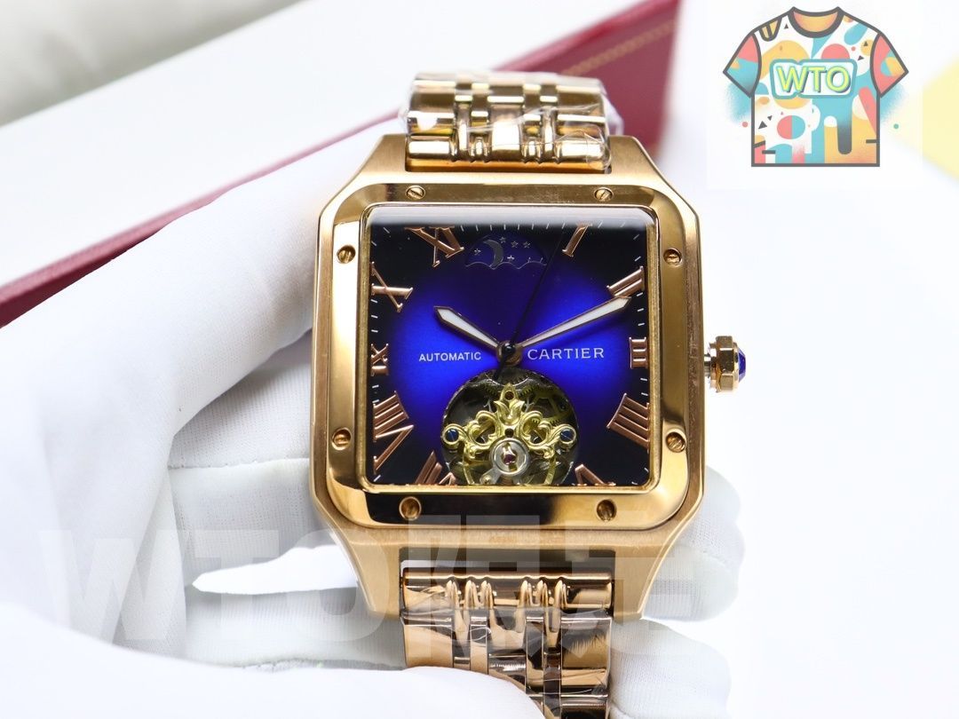 WTO通販 Cartier カルティエ 角型腕時計 オートマチック輸入機械式ムーブメント-WTO輸入-HWU63