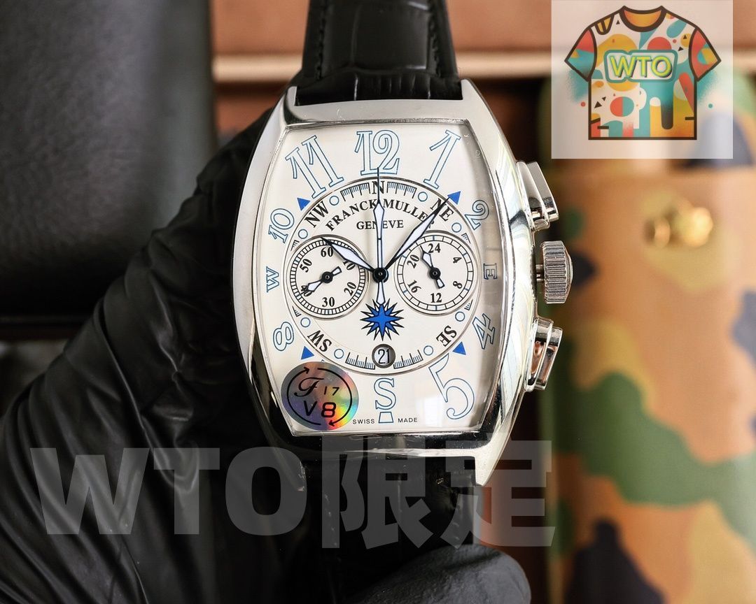  WTO通販 Franck Muller フランク ミュラー ウィングシェイプケース 独特の F M スタイルを備える WTO輸入 QAL 53 腕時計(デジタル) 時計