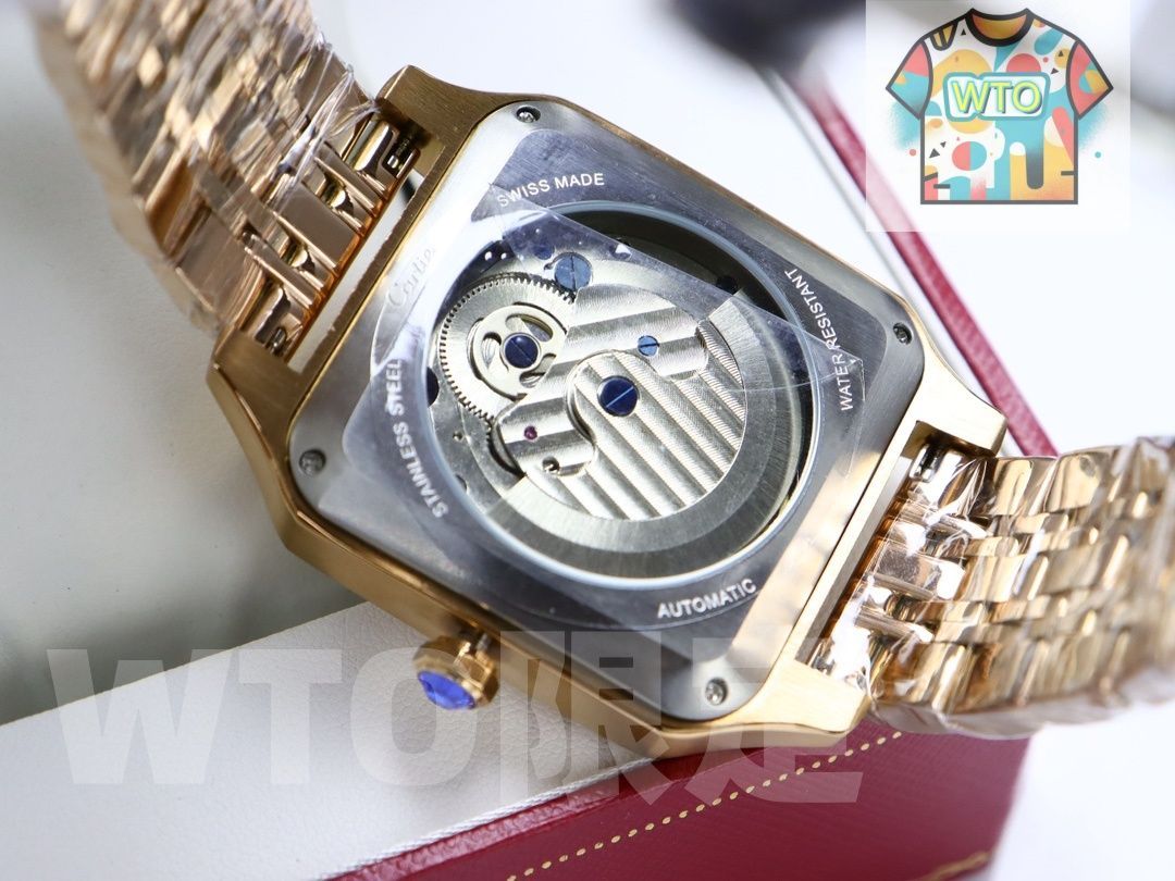  WTO通販 Cartier カルティエ 角型腕時計 オートマチック輸入機械式ムーブメント WTO輸入 HWU 63 腕時計(デジタル) 時計