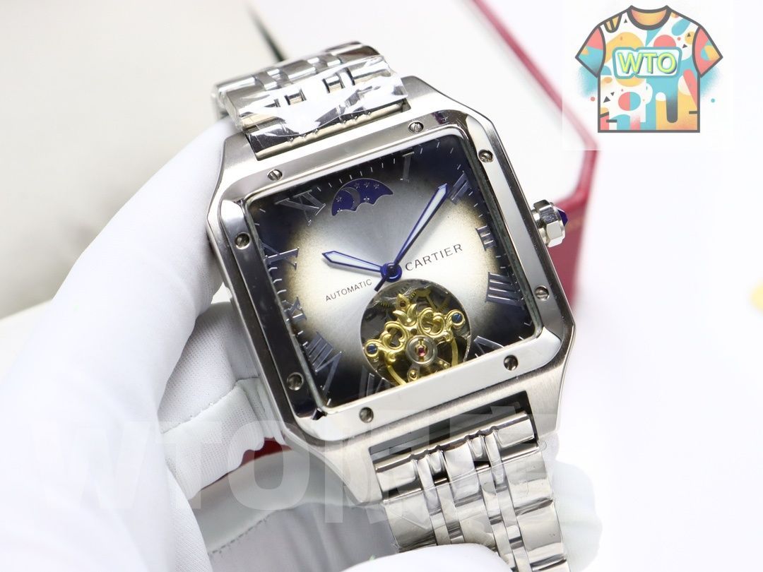 WTO通販 Cartier カルティエ 角型腕時計 オートマチック輸入機械式ムーブメント-WTO輸入-PNB16