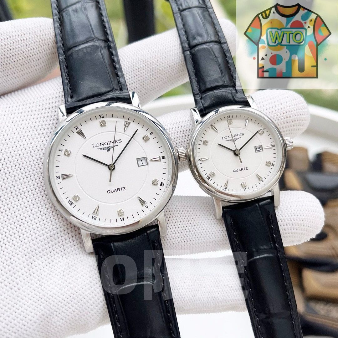 WTO通販 Longines ロンジン カップル対時計 オリジナル輸入クォーツムーブメント-WTO輸入-XEQ34