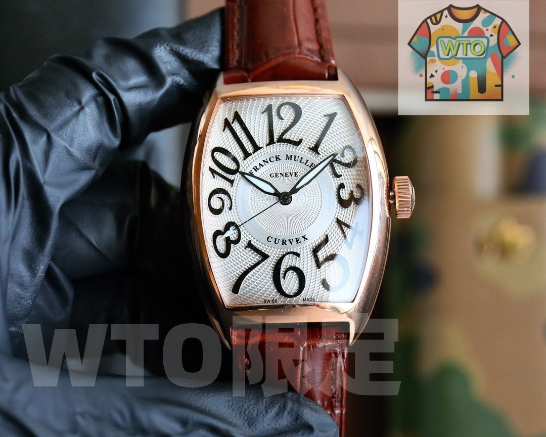 WTO通販 Franck Muller フランクミュラー 酒桶型アーチ型ケース腕時計 オートマチック機械式ムーブメント-WTO輸入-MOW60