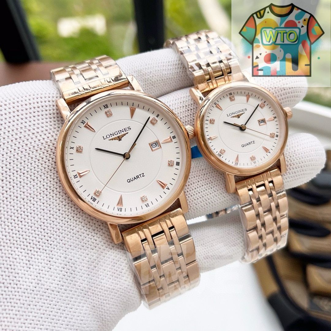 WTO通販 Longines ロンジン カップル対時計 オリジナル輸入クォーツムーブメント-WTO輸入-HCE48