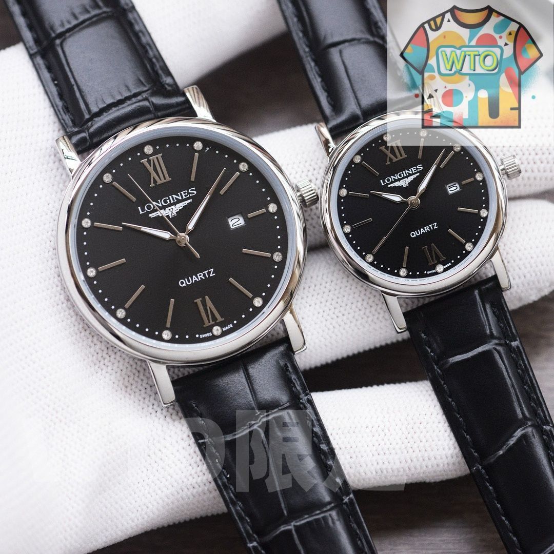WTO通販 Longines ロンジン カップル用クォーツ腕時計 WTO輸入 PVI 34
