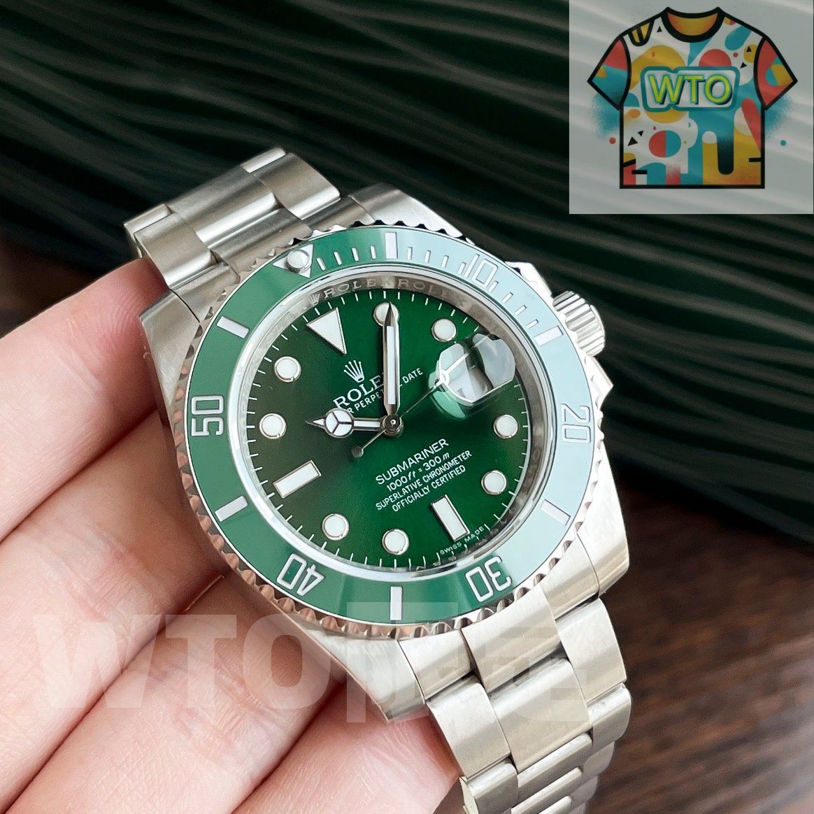 WTO通販 Rolex ロレックス サブマリーナーシリーズ 金とステンレススチール製 自動巻き機械式腕時計-WTO輸入-KDJ73