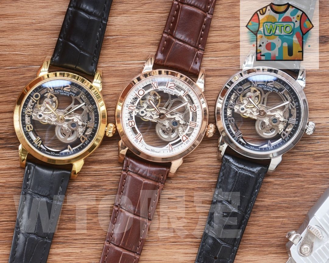 WTO通販 Patek Philippe パテックフィリップ 透かし彫りデザインの自動機械式腕時計 41mm-WTO輸入-QKG92