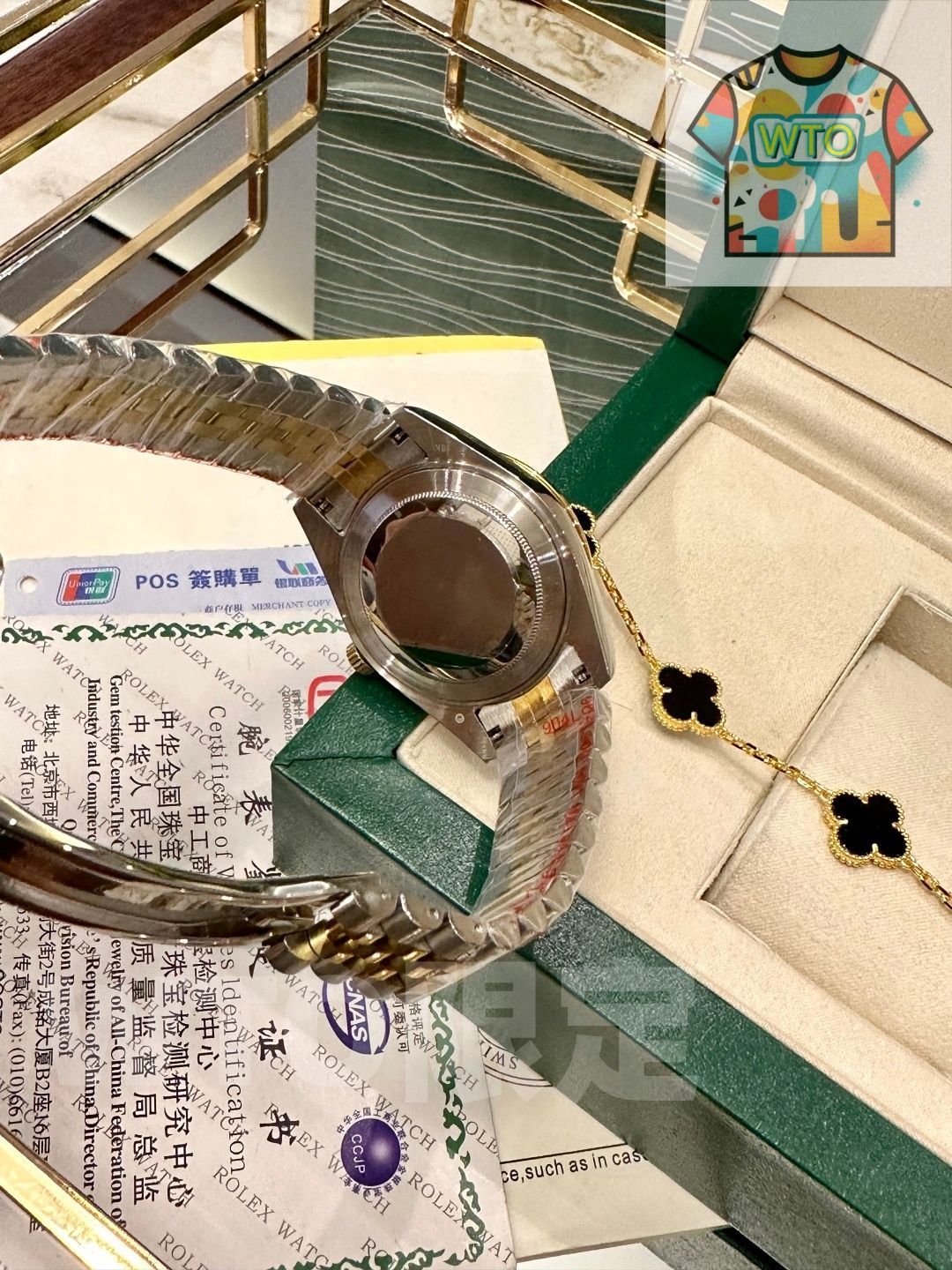 セラミックベゼル付き機械式腕時計 WTO輸入