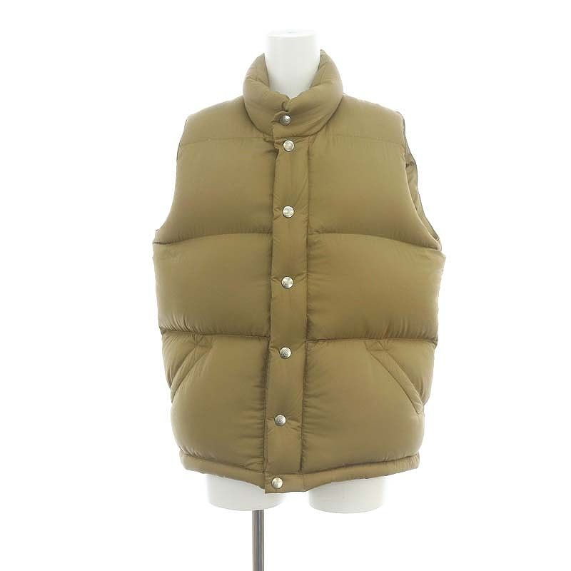 ジェリー GERRY ダウンベスト ジップアップ S ベージュ HK OS