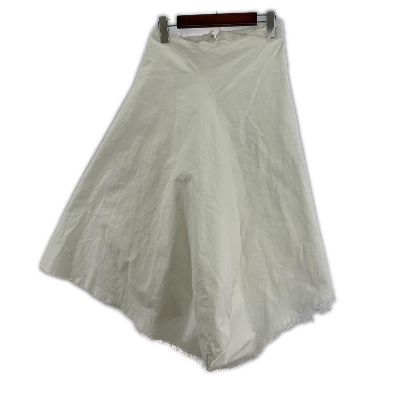 COMME des GARCONS 04ss ｺｯﾄﾝ変形ｽｶｰﾄ S ﾎﾜｲﾄ