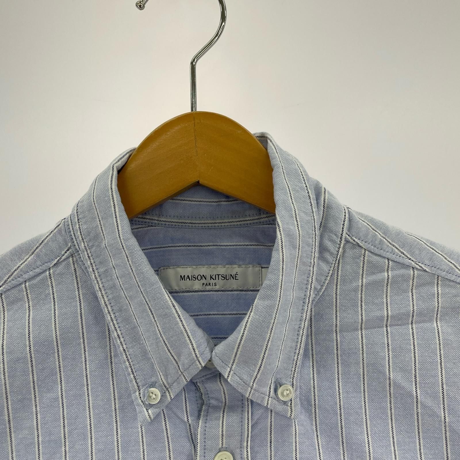 ストライプ Maison シャツ | メゾン キツネ フォックスヘッド MAISON 