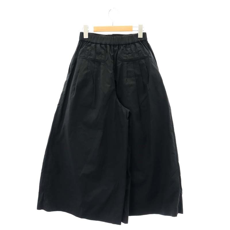 ザルーム TheLoom 24SS JOURNALSTANDARD取り扱い CULOTTE PANTS パンツ ワイド タック ジッパーフライ S 黒 ブラック DO OS