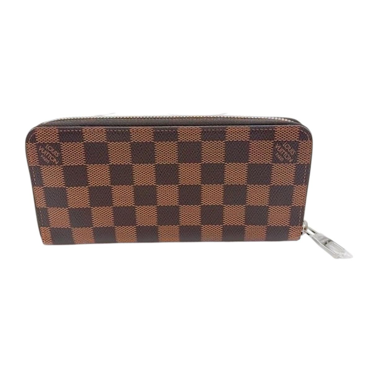 ルイヴィトン N61207 ダミエ ジッピーウォレット ヴェルティカル 長財布 LOUIS VUITTON ブラウン