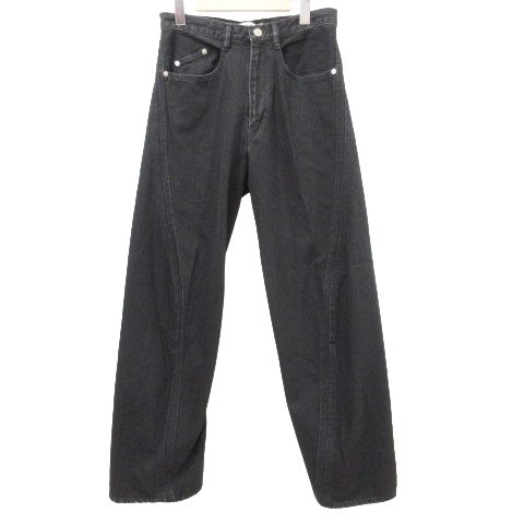 美品 NVRFRGT ネバーフォーゲット 3D Twisted Wide Leg Jeans