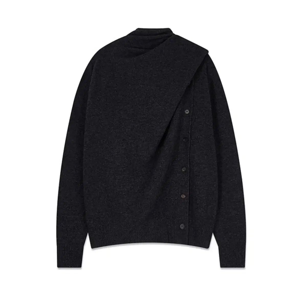 リーフォースショールダーガーディガンニット