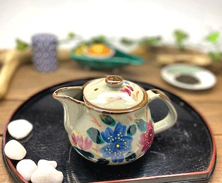 メーカー直送 九谷焼 急須 大 和桜 裏絵