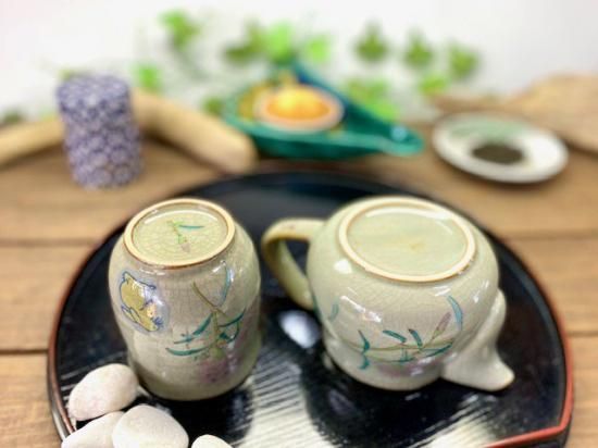 メーカー直送 九谷焼 急須2点セット 小 黄兎なでしこ WWW_OPDRERGINERDOGAN_COM