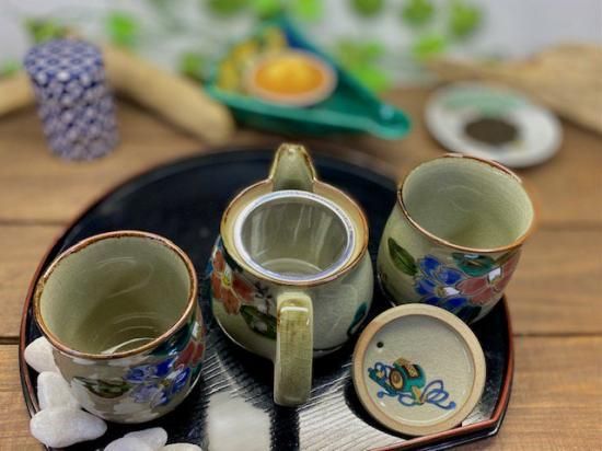 メーカー直送 九谷焼 急須3点セット 小 コンビ山茶花 裏絵 WWW_OPDRERGINERDOGAN_COM